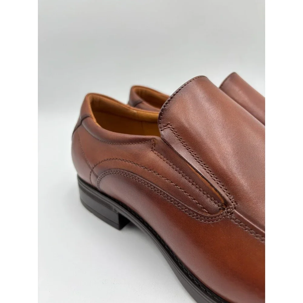 Florsheim MIDTOWN MOC SLP COGNAC Men's NEW Slip-On Shoes Brown US Size 11 3E